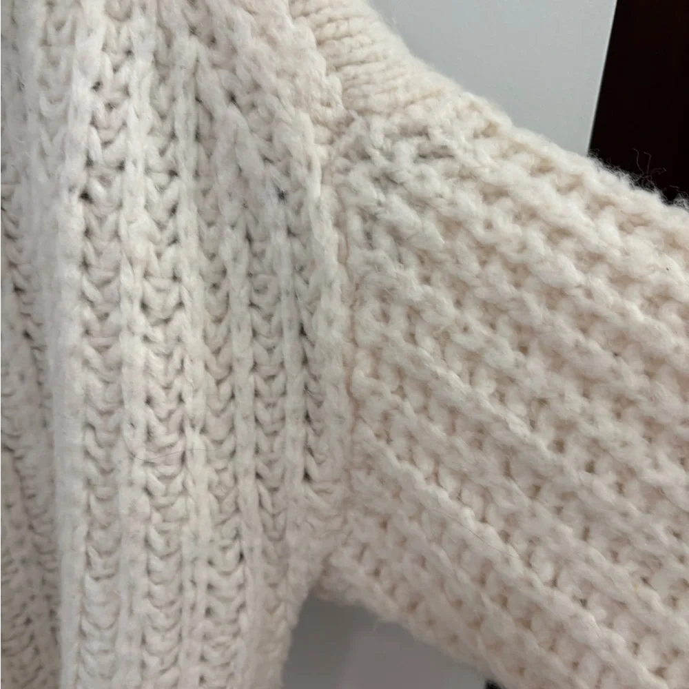 Free People Fair Isle Alpine Knit Wool Alpaca Blend Sweater Size XS - Picture 9 of 14